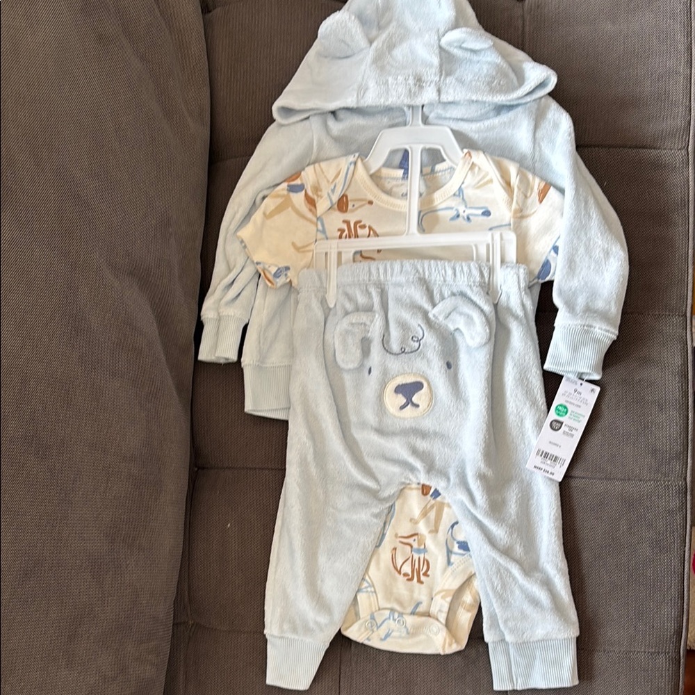 BNWT Carter’s 3pc Baby Bear Outfit Set size 9m
